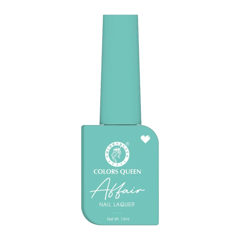 Colors Queen Affair Nail Polish - 64 - Aquamarine, 13ml | Rich Pigmentation, Quick Drying, Long Lasting Nail Paint | Chip Resistant, No Harmful Chemicals, Semi Matte Nail Polish for Women thumbnail 7